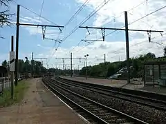 Gare de Saint Amour, vue en direction de Bourg-en-Bresse.