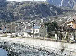 La gare dans son environnement.