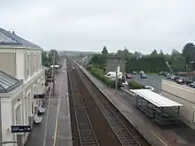 La gare de Valognes en 2010.