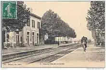 La gare de Yèbles - Guignes au début du vingtième siècle sur la ligne de Vincennes