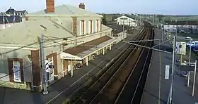 La gare de Carentan en 2007.