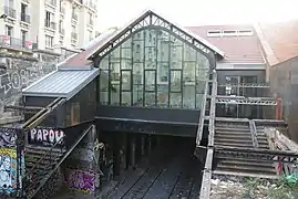 Nouvelle façade arrière de la gare, en 2017