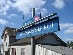 Panneau du nom de la gare.