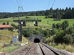 Longevilles-Mont-d'Or Tunnel du Mont-d'Or. Tête côté France