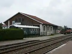 Gare de Valdahon. Halle marchandises.