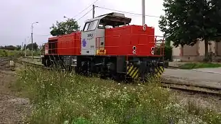 Locomotive VFLI en gare de Strasbourg-Port-du-Rhin.