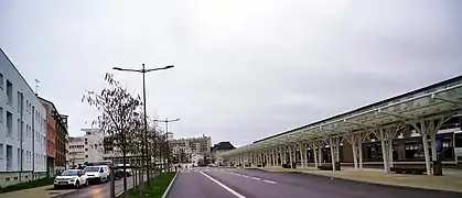 Gare routière rénovée.