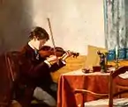 Hans Kindler en violoniste