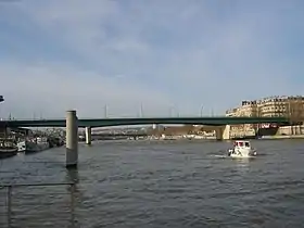 Pont du Garigliano vu depuis l'amont.