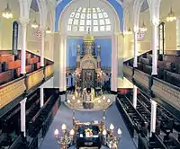 Intérieur de la Garnethill Synagogue à Glasgow.
