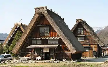 Maison de style gassho-zukuri, village de Ogimachi, Shirakawa-go.