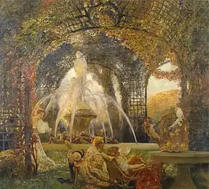 La Tonnelle (vers 1906), huile sur toile, Baltimore, Walters Art Museum.