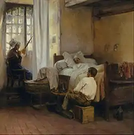 Le Nouveau-né (1883), huile sur toile, Sydney, Galerie d'art de Nouvelle-Galles du Sud.
