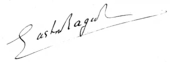 Signature de Gaston Rageot