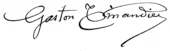 signature de Gaston Tissandier