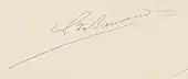 Signature de Gaston Gautier de Breuvand