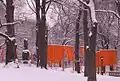 The Gates sous la neige, Central Park (2005).