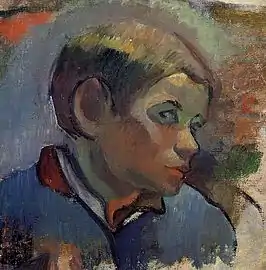 Tête de jeune paysan par Paul Gauguin (1888)