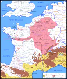 Guerre des Gaules, troisième année de campagne de Jules César en 56 av. J.-C. et itinéraire de Publius Crassus en Aquitaine.