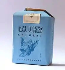 Le paquet de Gauloises, dessin de Marcel Jacno.
