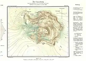 Carte allemande de 1921.