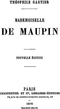 Image illustrative de l’article Mademoiselle de Maupin (roman)
