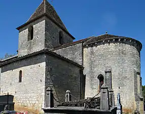 L'église vue depuis le chevet