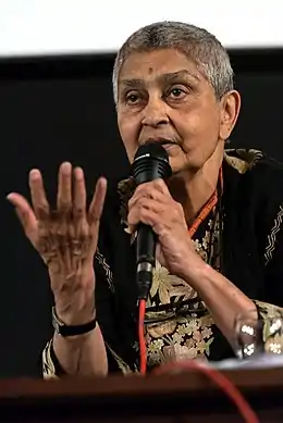Gayatri Chakravorty Spivak, théoricienne indienne de la littérature postcoloniale.