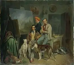 Benno Adam, Les trois frères Adam : Benno, Franz et Eugen, 1848