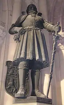 Statue d'Ernest Ier de Brunswick-Lunebourg à l'église de la Commémoration (Spire)