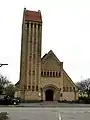 Façade de l'église de Gedser.