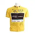 Maillot Jaune de Andy Schleck 2011 (collection: KOERS. Musée de la Course Cycliste)