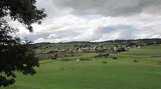 Vue générale depuis Les Villedieu.