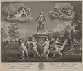 Gravure d'après Danse des Amours de Francesco Albani, pour la Galerie Royale de Dresde, 1753-1757