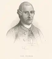 Gravure d'un portrait de John Thomas.