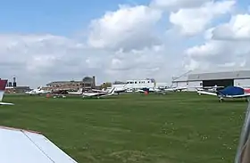 Vue de l'aéroport de Cambridge.