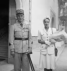Charles Mast et sa femme en Tunisie