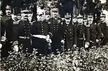 Généraux de l'armée chilienne dans leurs uniformes d'officier imitant ceux de l'armée française (1896).