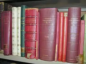 Exemple des documents d'archives de la YMCA