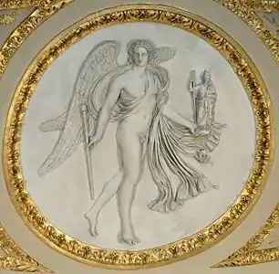 Le Génie des arts (1802), Paris, palais du Louvre, rotonde de Mars.