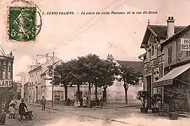 La rue de Paris à la place du Puits-Ponceau, vers 1900.