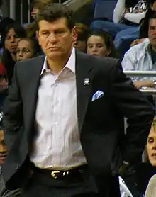 Geno Auriemman coach des Huskies du Connecticut.