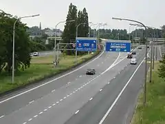 Échangeur entre l'A14 et la B401 à proximité de Gand.