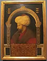 Gentile Bellini, Portrait de Mehmet II, 1480.
