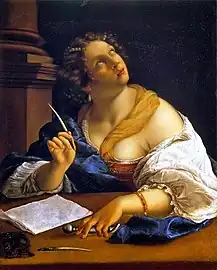 Artemisia Gentileschi, Allégorie de la Rhétorique1650