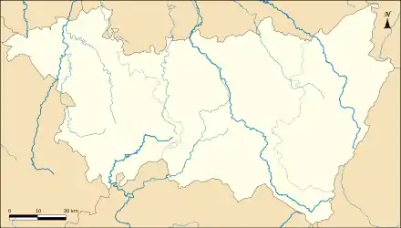 Carte des Vosges