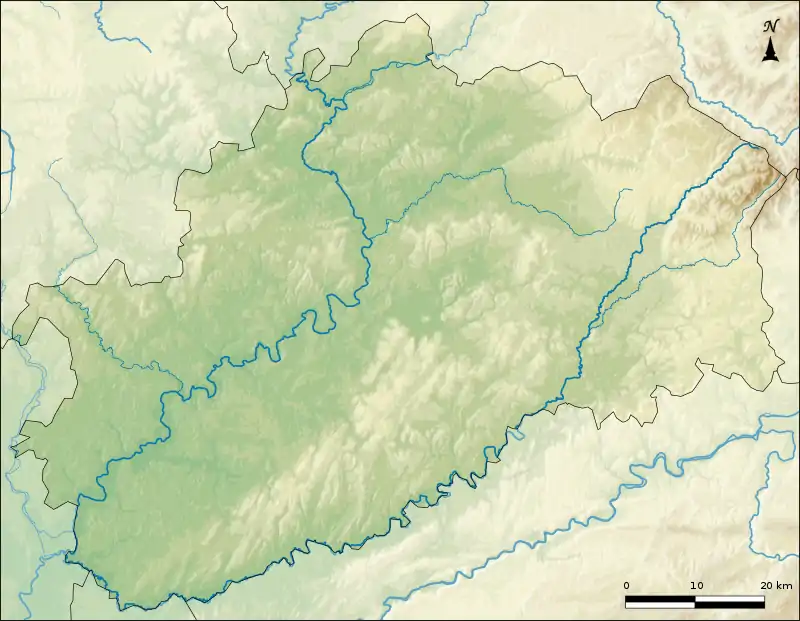 Voir sur la carte topographique de la Haute-Saône