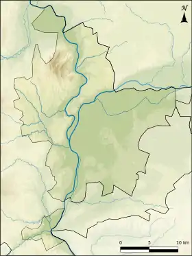 Voir sur la carte topographique de la métropole de Lyon