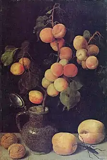 Branche d'abricotier (1630-1639)Musée régional de la Hesse