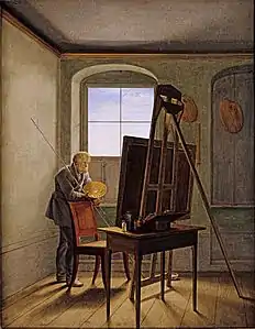 Georg Friedrich Kersting, Caspar David Friedrich dans son atelier (1819)